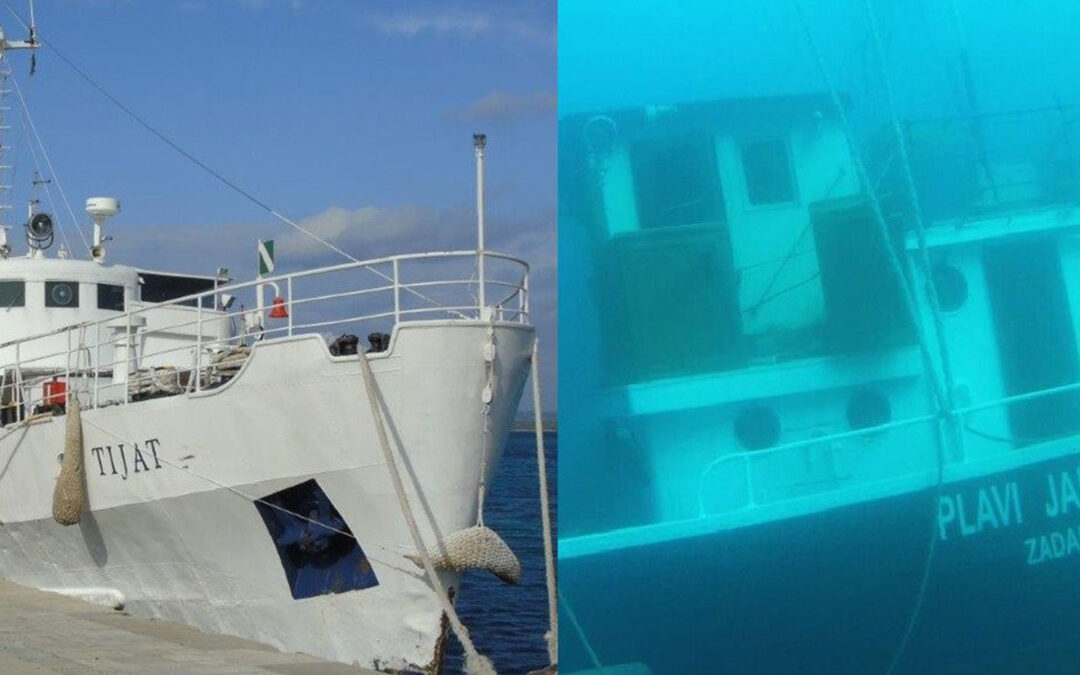 Sudar putničkog broda “Tijat” i teretnog broda “Plavi Jadran” – Prvićki kanal, 31.01.2018.