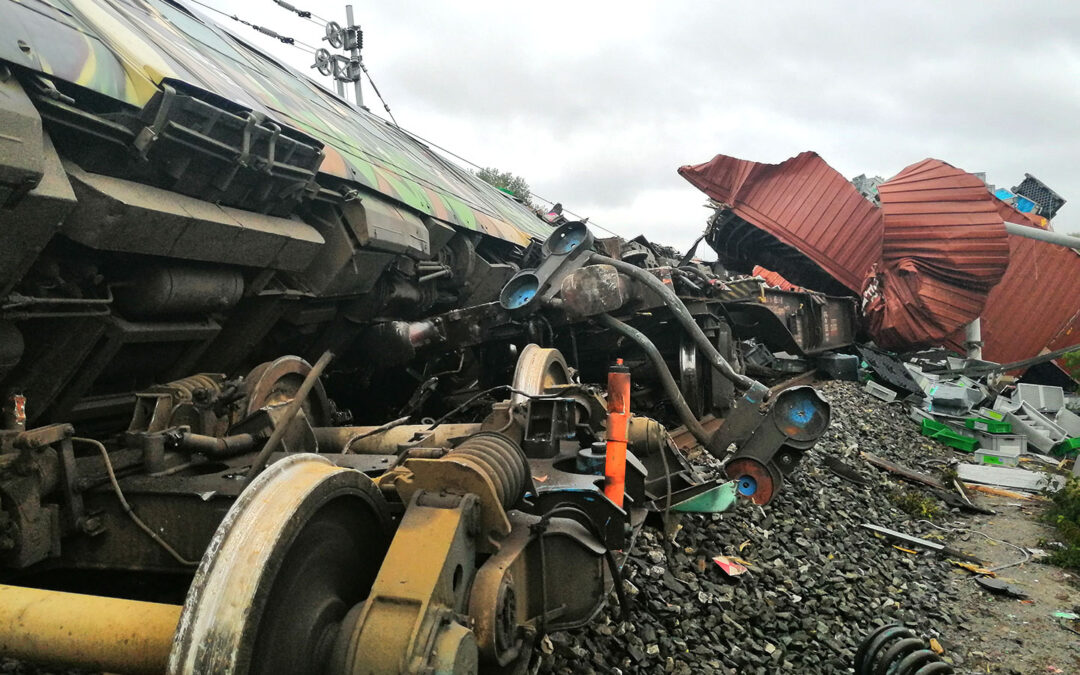 Ozbiljna nesreća – nalet putničkog vlaka broj 2506 na teretni vlak broj 41200 na pruzi oznake M104 – između kolodvora Okučani – Novska, u blizini mjesta Rajić, 09.09.2022.