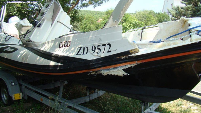 Sudar brodica oznaka "477 CK" i "ZD 9572" - Vinodolski kanal, 22.06.2017.