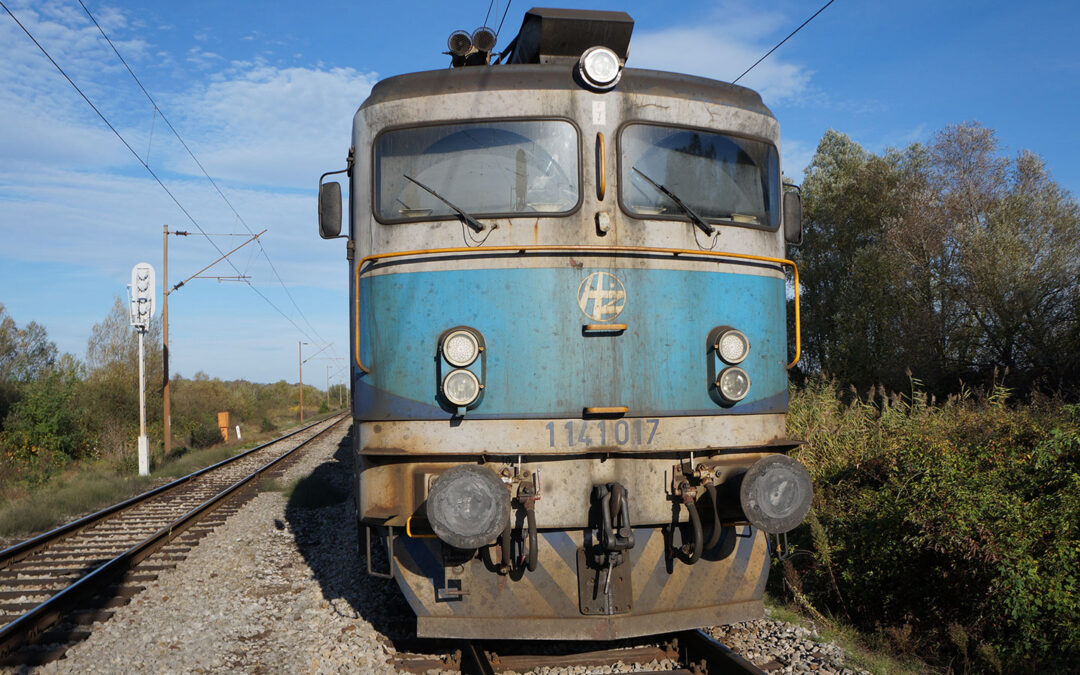 Lom kotača na lokomotivi vlaka 42811 – pruga M103, u blizini kolodvora Prečec, 19.10.2019.