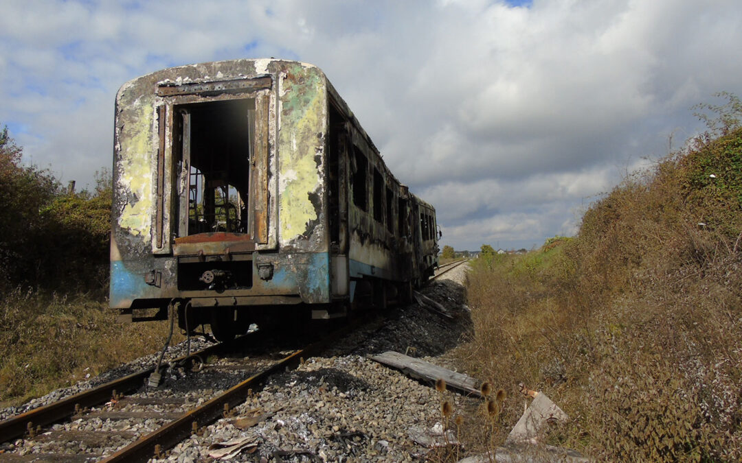 Požar putničkog vlaka broj 6016 – pruga R202, između kolodvora Našice – Đurđenovac, 16.10.2020.