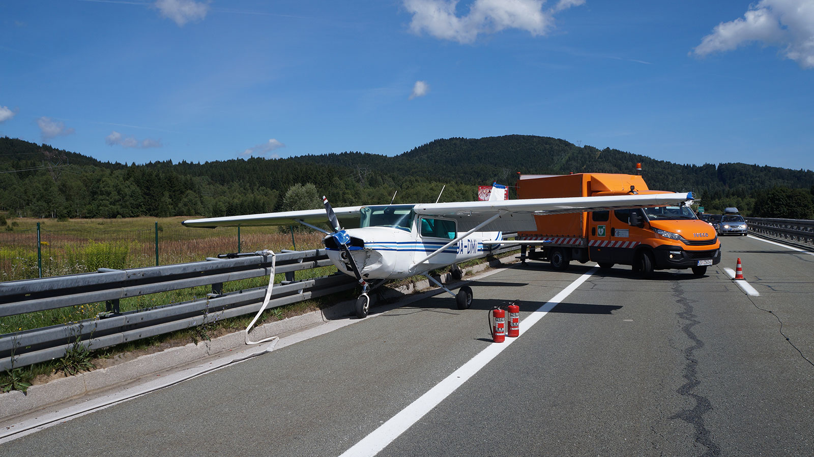 Nesreća zrakoplova Cessna 150M – autocesta A6, u blizini izlaza Ravna Gora, 17.08.2019.