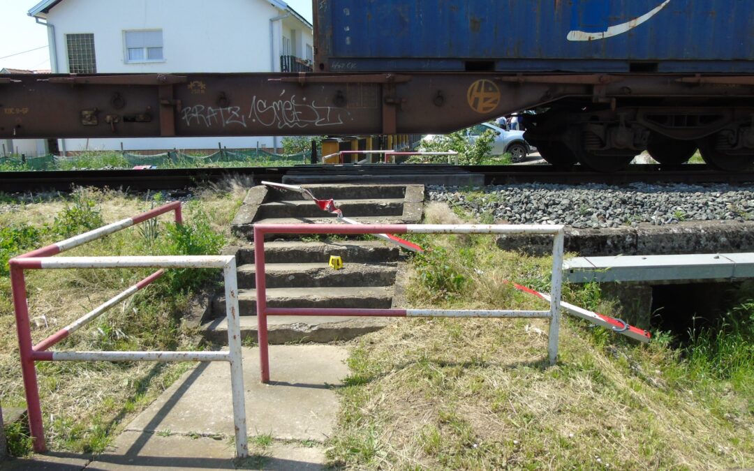 Očevid ozbiljne nesreće na ŽCP-u „Gunja“ na pruzi oznake R105, 22. svibnja 2023.