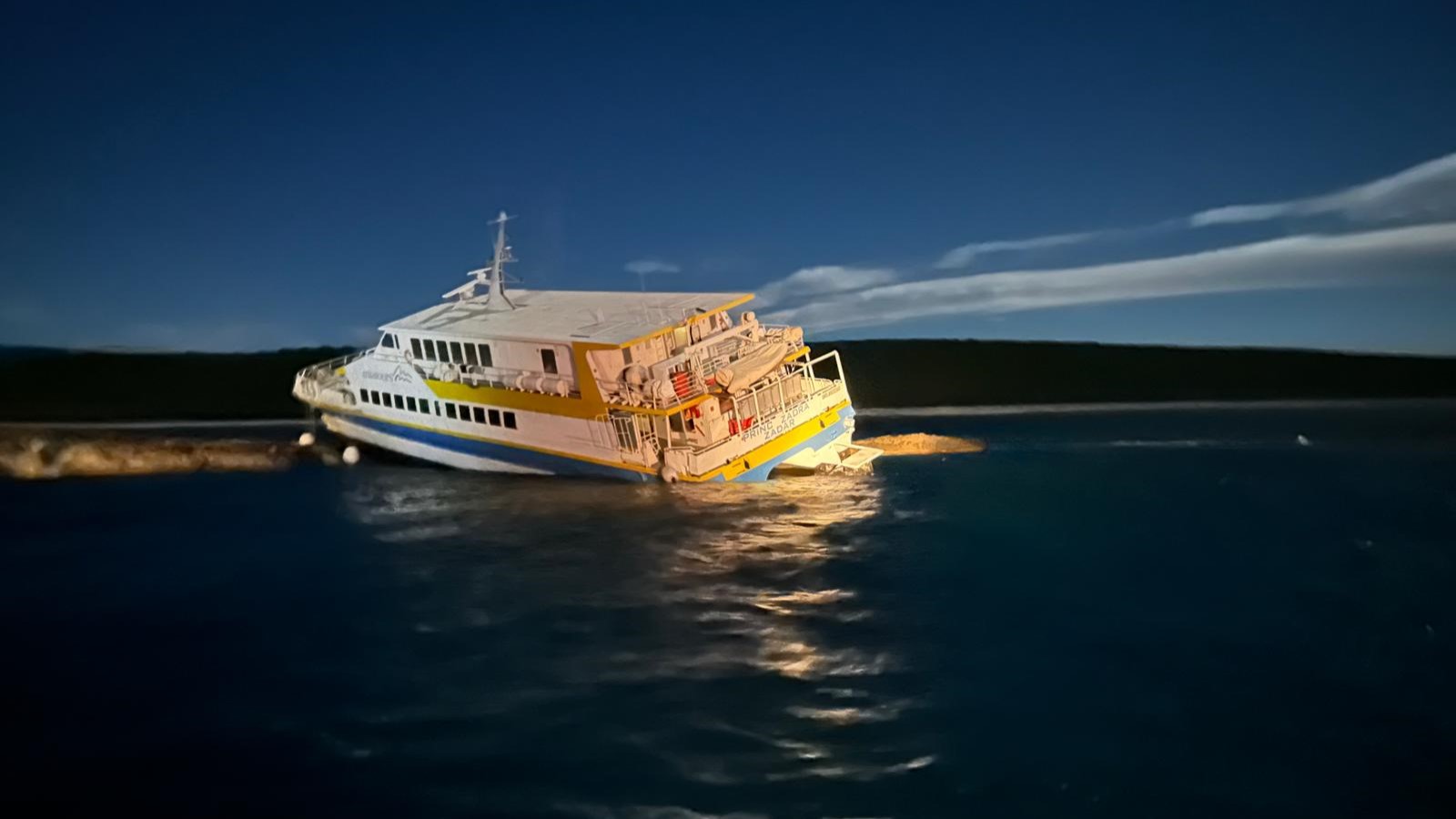 Nasukanje i potonuće brzog putničkog broda „Princ Zadra“, hrid Bračići, otok Premuda, 15. studeni 2024.