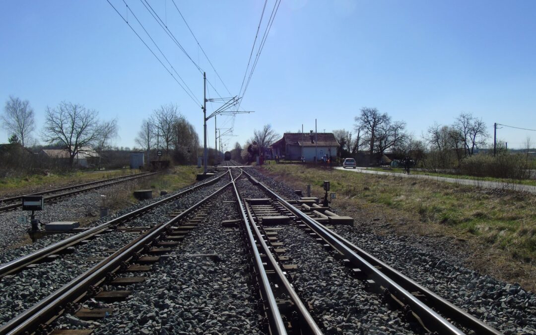 Očevid incidenta izbjegnut sudar teretnog i putničkog vlaka između kolodvora Lekenik i Greda na pruzi oznake M502, 19. ožujka 2025.